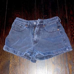 Pac Sun Black Denim Shorts